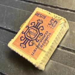 LOT.6 » TÜRKİYE CUMHURİYETİ DAMGALI PUL 100 ADET LOKUM M