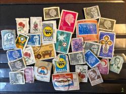 LOT.8 » TÜRKİYE CUMHURİYETİ DAMGALI KARIŞIK PULLAR M53-54