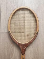 Vintage Ahşap Tenis Raketi