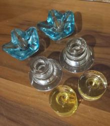 33. VİNTAGE CAM MUMLUKLAR. İLANLARIMI İNCELEYİNİZ
