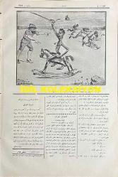 Osmanlıca Karagöz Mizah Dergisi-Gazetesi, Orijinal Dönem Basım, (Ottoman Magazine-Newspaper-Journal Illustré Cara-Gueuz) - 20 Aralık 1916 - Sayı: 922 - Hicri: 24 Safer 1335 - Rumi: 7 Kanun-i Evvel 1332 - Karikatür: 