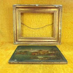 ANTİKA KÜÇÜK EBAT YAĞLIBOYA RESİM , HÂLİYLE