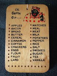 MUTFAK HATIRLATMA PANOSU. 