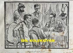 Osmanlıca Karagöz Mizah Dergisi-Gazetesi, Orijinal Dönem Basım, (Ottoman Magazine-Newspaper-Journal Illustré Cara-Gueuz) - 9 Şubat 1924 - Sayı: 1659 - Hicri: 3 Recep 1342 - Rumi: 9 Şubat 1340 - Karikatür: 