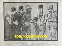 Osmanlıca Karagöz Mizah Dergisi-Gazetesi, Orijinal Dönem Basım, (Ottoman Magazine-Newspaper-Journal Illustré Cara-Gueuz) - 20 Ağustos 1924 - Sayı: 1714 - Hicri: 18 Muharrem 1342 - Rumi: 20 Ağustos 1340 - Karikatür: 