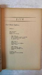 TÜRK DİLİ, AYLIK DİL VE YAZIN DERGİSİ - NİSAN 1970 SAYI: 223 AGÂH SIRRI LEVEND: TÜRK DİLİNİN BAŞINA GELENLER - KEVSER ACARLAR: TÜRKÇEDE DURAK VE VURGULARIN ÖNEMİ - ALİ RIZA ÖNDER: YASALARIMIZA GÖRE ANT İÇME - FAZIL HÜSNÜ DAĞLARCA: GÖZELİK - CEYHUN ATUF KANSU: TABANCA - TAHŞİN SARAÇ: ANADOLU'DA - MEHMET KEMAL: AĞIT - ALİ PÜSKÜLLÜOĞLU: KÜRDO - ORHAN ŞAİK GÖKYAY: GAZALİ - HİKMET DİZDAROĞLU: ÖYKÜLERDE CİNSEL İLİŞKİLER - FERİT DEVELLİOĞLU: YENİ BİR SÖZLÜK ÜZERİNE - AKŞİT GÖKTÜRK: BARIŞI YİĞİT SÖZCÜSÜ ARTIK YOK - BERTRAND RUSSELL: SİLAHSIZLANMA - ZEYYAT SELİMOĞLU: SICAK BİR GÜN - BEDİİ DEMİRSEREN: FIRAT'A KOÇAKLAMA -  60 SAYFA