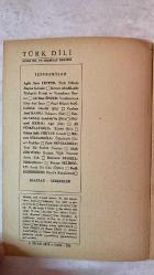 TÜRK DİLİ, AYLIK DİL VE YAZIN DERGİSİ - NİSAN 1970 SAYI: 223 AGÂH SIRRI LEVEND: TÜRK DİLİNİN BAŞINA GELENLER - KEVSER ACARLAR: TÜRKÇEDE DURAK VE VURGULARIN ÖNEMİ - ALİ RIZA ÖNDER: YASALARIMIZA GÖRE ANT İÇME - FAZIL HÜSNÜ DAĞLARCA: GÖZELİK - CEYHUN ATUF KANSU: TABANCA - TAHŞİN SARAÇ: ANADOLU'DA - MEHMET KEMAL: AĞIT - ALİ PÜSKÜLLÜOĞLU: KÜRDO - ORHAN ŞAİK GÖKYAY: GAZALİ - HİKMET DİZDAROĞLU: ÖYKÜLERDE CİNSEL İLİŞKİLER - FERİT DEVELLİOĞLU: YENİ BİR SÖZLÜK ÜZERİNE - AKŞİT GÖKTÜRK: BARIŞI YİĞİT SÖZCÜSÜ ARTIK YOK - BERTRAND RUSSELL: SİLAHSIZLANMA - ZEYYAT SELİMOĞLU: SICAK BİR GÜN - BEDİİ DEMİRSEREN: FIRAT'A KOÇAKLAMA -  60 SAYFA