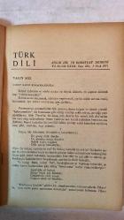 TÜRK DİLİ, AYLIK DİL VE YAZIN DERGİSİ - OCAK 1971 SAYI: 232  YAKUP KADRİ KARAOSMANOĞLU: YALIN SÖZ - AGÂH SIRRI LEVEND: ULUSAL KÜLTÜRÜMÜZDE BUNALIM - FAZIL HÜSNÜ DAĞLARCA: BU TUTMUŞ GÖLLERE KARŞI - CAHİT IRGAT: HASTANE AKI - TAHSİN SARAÇ: ÇİÇEK KARANLIĞINA TÜNEYEN SEVİ - SALÂH BİRSEL: BAAL - SEYFETTİN BAŞÇILLAR: GAZEL - NAHİT ÜLVİ AKGÜN: AYDINLIK - ALİ PÜSKÜLLÜOĞLU: SU - CENGİZ BEKTAŞ: MİMAR GÜNLÜĞÜ - SEDAT UMRAN: KARATAHTA - ERCÜMENT UÇARI: ÖLÜ - HALÛK AKER: SOLUK - HİKMET DİZDAROĞLU: DİLİ YANLIŞ DEĞERLENDİRME - ABDULLAH KIZILIRMAK: TERİMLER SORUNU ÜZERİNE - ORHAN URAL: PORTRE - MUZAFFER KAMADAN: YAZIM KURALLARIMIZ ÜZERİNE, BATI KAYNAKLI SÖZCÜKLERE KARŞILIKLAR VIII - MEHMET SEYDA: AMCA EVİ - SELÇUK BARAN: IŞIKLI PENCERELER - EMİN ÖZDEMİR: TIRPAN’IN DİLİ (ÖZ TÜRKÇE) - ADNAN BİNYAZAR: BİR OLAYIN BAŞLANGICI - MUZAFFER BUYRUKÇU: CENGİZ TUNCER VE HACİZLİ TOPRAK - MUZAFFER UYGUNER: KRAL UŞÜMESİ - ÖMER ATİLA: ATÇALI KEL MEHMET - S. S.: SOLJENİTZİN ÜSTÜNE - AYHAN HUNALP: MESUT İNSA -  60 SAYFA
