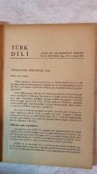 TÜRK DİLİ, AYLIK DİL VE YAZIN DERGİSİ - ŞUBAT 1971 SAYI: 233  ÖMER ASIM AKSOY: TÜRKİYE’DE HÂKİMLER VAR - YAKUP KADRİ KARAOSMANOĞLU: ENDURUN ŞAİRLERİ VE HALK EDEBİYATI - AGÂH SIRRI LEVEND: HAVAS DİLİ AVAM DİLİ - Ö. A. A.: YORUMLAR - FAZIL HÜSNÜ DAĞLARCA: ESKİ SES - METİN ELOĞLU: ALÇAK YAĞMUR - MEHMET SALİHOĞLU: DÖRTNALA - KERİM AYDIN ERDEM: ANADOLU DEDİM DE - İSMET KEMAL KARADAYI: DÜZENDE - CELAL ERTUĞAY: TÜRKÜLER - SADIK DENİZ: 57 - M. ADEM SOLAK: KIŞLADA BİR MEMET - YILMAZ HAKKI HAKERİ: KELEBEKLER - YUSUF ÇOTUKSÖKEN: AZERİ ŞAİRİ MOLLA PENAH VAKIF - MARIA DE DOMINICIS / BEN JOHNSON: ALBERTO MORAVIA İLE GÖRÜŞME - TÜRKER ACAROĞLU: DERGİCİLİĞİMİZ - BATI KAYNAKLI SÖZCÜKLERE KARŞILIKLAR IX - NECATİ CUMALI: ELİ’NİN EVİNDE - TALİP APAYDIN: UZUN KAVAK - EMİN ÖZDEMİR: DÖNE DÖNE (ÖZ TÜRKÇE) - OSMAN TURGUT PAMIRLI: TÜRK KARİKATÜRÜNDE 100 YIL - ATİLLA ÖZKIRIMLI: ÇİÇU - S. S.: SOLJENİTZİN YILI - ISHAK R. ATASEVER: TÜRK DİLİ DERGİSİ YAZI KURULUNA -  60 SAYFA