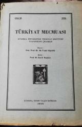 Türkiyat Mecmuası Cilt: XI, 1954