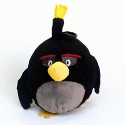 Angry Birds Bomb Peluş Siyah Kuş Oyuncak Çanta Süsü Dr. Oetker 2016