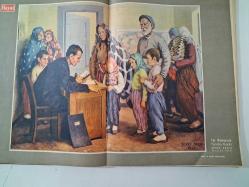 HAYAT MECMUASI 1958, Sayı:100-116 ( 16 Sayı ) (Orta Sayfa Posterleri: Atatürk, İstanbul 1. Profesyonel Ligi Tablolar ''Çizim'', Mamie Van Doren ...)