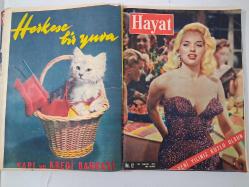 HAYAT MECMUASI 1956, Sayı:1-16 ( 16 Sayı ) -  ( SAYI 2 Konu: İlk Köylü Kadın mebusumuz SATI KADIN / Babam Sultanhamit dizisi / Rıza-Süreyya Pehlevi )