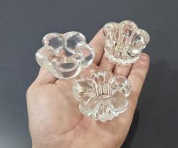 12. VİNTAGE CAM MUMLUKLAR. İLANLARIMI İNCELEYİNİZ