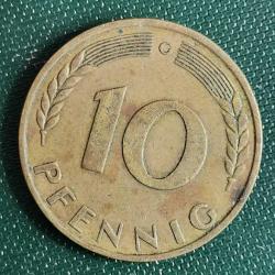 ALMANYA  1950 G    10   PFENNIG