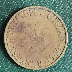 ALMANYA  1950 G    10   PFENNIG