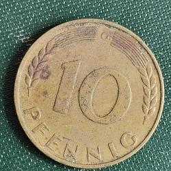 ALMANYA  1950 G    10   PFENNIG
