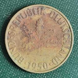 ALMANYA  1950 G    10   PFENNIG
