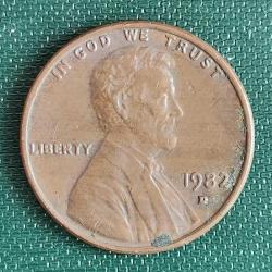 AMERİKA  1982  D  1 CENT