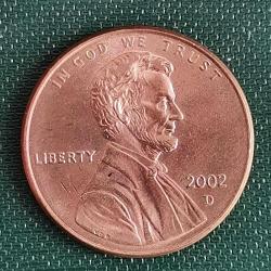 AMERİKA   2002  D     1 CENT