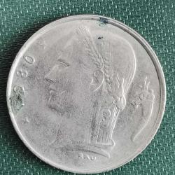 BELÇİKA  1980   1  FRANK   Fransızca Yazıt - 'BELGIQUE'