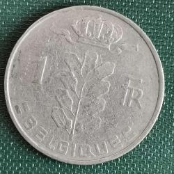 BELÇİKA  1963    1  FRANK    Fransızca Yazıt - 'BELGIQUE'