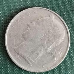 BELÇİKA  1969     5    FRANK  Fransızca Yazıt - 'BELGIQUE'