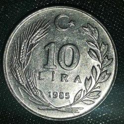 TÜRKİYE  1985   10  LİRA