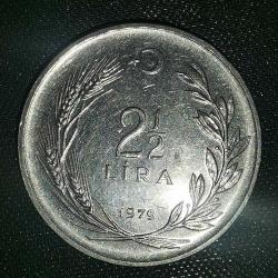 TÜRKİYE  1979     2,5  LİRA