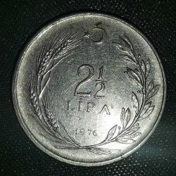 TÜRKİYE  1976     2,5  LİRA
