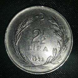 TÜRKİYE  1973     2,5  LİRA