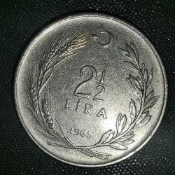 TÜRKİYE  1965     2,5  LİRA