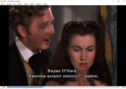 gone with the wind dvd  (PC'de denenmiştir/izlenmiştir)  clark gable vivien leigh leslie howard  (rüzgar gibi geçti)
