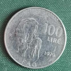 İTALYA  1979   100  LİRE  HATIRA  Birleşmiş Milletler Gıda ve Tarım Örgütü