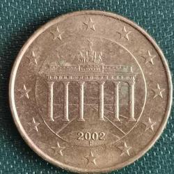 ALMANYA  2002 F   10  EURO CENT