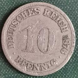 ALMANYA  1876  A    10   PFENNING