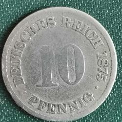 ALMANYA  1875     10   PFENNING