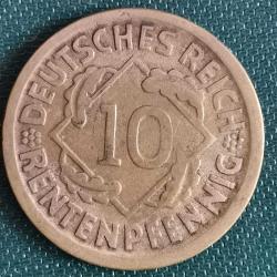 ALMANYA  1924 D     10   PFENNING