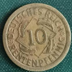 ALMANYA  1924 A     10   PFENNING