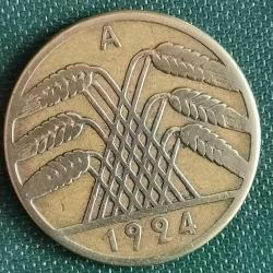 ALMANYA  1924 A     10   PFENNING