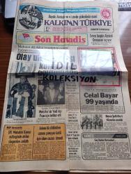 Son Havadis Gazetesi - Turkish Newspaper - 16 Mayıs 1981 - Mehmet Ali Ağca'yı sorguya çeken İtalyan savcılarından biri açıkladı olay uluslararası komplonun bölümüdür - Papa Mehmet Ali Ağca'yı affetti fotoğraf - Papa Atatürk'ün portresi altında fotoğraf - MSP davasında TRT muhabiri Kemal Güngördü Konya mitinginde atılan sloganları anlattı - Alman TV'si Kenan Evren batılı ülkeleri suçladı dedi - Celal Bayar 99 yaşında Fotoğrafı - Kenan Evren bugün Atatürk ormanını açıyor - Ermeni meselesi yazan Yılmaz Öztuna - alparslan'dan Kazım Karabekir paşa'ya ve günümüze kadar tarihi belgelerle Ermeni meselesi yazan Levon P. Dabağyan Yazı Dizisi - ustura Kemal yazan ve çizen Haldun Sevel - Kanlıca Rasim Paşa Yalısı 1982'de restore ediliyor - 1981 yılı Sezen Aksu'ya uğur getirmedi fotoğraf - İstanbul Devlet Opera ve balesinin Ankara turnesi - Trabzonspor şampiyon turu atmaya hazırlanıyor - ligin dibindeki 9 takımdan 7'si bu hafta ölüm çukuruna düşmeme savaşı verecek - at yarışları günün programı - - İdil Koleksiyon
