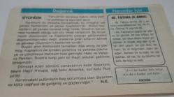 24 Haziran 1997-Orijinal Takvim Yaprağı-Doğum Günü-Söz,Nişan,Nikâh,Düğün ve Önemli Günler Hediyesi-Hicret Takvimi-Ayet(Hadis)-(Hadis-Müslim)-Diyarbakır'In Fethi(1534)-Siyonizm-Hz.Fatıma(R.Anha)-Anonim