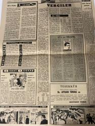 TERCÜMAN GAZETESİ - DOĞUM GÜNÜ HEDİYESİ (TURKISH NEWSPAPPER)  - 24 TEMMUZ 1970 - SADECE DÖRT SAYFADIR -Deniz Gezmiş-Hüseyin Kuşku-Bora Dinletir-Hasan Dura-Ulvi Yenal-Şükrü Baban-Rauf Tamer-Yalçın Güngör-Dr. Ayhan Tunak-Nesteren Tamer-Sadi Kazım Süer-Semih Balcıoğlu-Reşat Ekrem Koçu-Atina’dan ilhamlarla Bursa cezaevinde isyan-Afyonla ilgili iktisadi tedbir söz konusu değil-Ortak pazara geçiş bildirisi dün yayınlandı-Bir kadın gece evine gelip kendisi ile yatmak isteyen assubayı öldürdü-Bora Dinletir trafik kazasında beyni parçalanarak öldü-Personel kanunu tasarısının tümü senatoda kabul edildi-Yaş ortalaması 20 olan öğrenci komandoların aldığı uçak Atinaya doğru kaçırıldı-Bazı öğrenciler akademi yazmıyor diye diploma almadı-Frigorifik nakliyede yüzde 22.5 tenzilat-Vergi dökümü-Kimlerden nelerden ve ne kadar vergi alınacak-Vergiler-Süs ve trafik-Yıldızınız ne diyor-3 sual 3 cevap-Saadet rüyası-Bob Sawyerin maceraları-Doktorunuz diyor ki-Karaciğer mide ve böbrek hastalarına müjde-Dünyanın