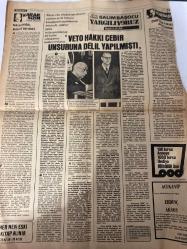 TERCÜMAN GAZETESİ - DOĞUM GÜNÜ HEDİYESİ (TURKISH NEWSPAPPER)  - 25 NİSAN 1977 - SADECE DÖRT SAYFADIR -Bülent Ecevit-Necmettin Erbakan-Alparslan Türkeş-Süleyman Demirel-Sadi Irmak-Ahmet Kabaklı-Rauf Tamer-Nazlı Ilıcak-Sadettin Çulcu-F N Fafik Camlibel-PARTİ DESTEKLİ EMEDE SENDİKALAR SERBEST BIRAKILDI-AP SANDIĞA DEĞİL SİLAHA GÜVENİYOR-BU SEÇİM MHP İÇİN EN ŞANSLI VE VERİMLİ SEÇİM OLACAKTIR-MSP ANADOLU KALKINMASININ BAYRAĞIDIR-DEMİREL 35 40 İLDE KONUŞACAK-40 YILLIK BUHARLI LOKOMOTİFLER EMEKLİYE AYRILDI-TÜRKİYE GERÇEĞİ VE ULUSLARARASI TEDHİŞ ÖRGÜTLERİNİN İŞBİRLİĞİ-PAKİSTAN DA YENİ MUHALEFET LİDERLERİ DE TUTUKLANDI-İRLANDA DA TEDHİŞ YENİDEN BAŞLADI-VETO HAKKI CEBİR UNSURUNA DELİL YAPILMIŞTI-16 YIL SONRA SALİM BAŞOLU YARGILIYORUZ-HALK DEĞİL MİLLET DEYİNİZ