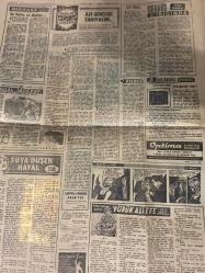 TERCÜMAN GAZETESİ - DOĞUM GÜNÜ HEDİYESİ (TURKISH NEWSPAPPER)  - 3 AĞUSTOS 1963 - SADECE ALTI  SAYFADIR -Kenan Esengin-Ahmet Kabaklı-Kerime Nadir-Dr Kamran Şenel-Reşit Açıkgöz-Murat Sertoğlu-Ekrem Bir Pekivan-Suna San-Dr Ward-Suat Kılıç-Gündüz-Coşkun-Şenol-Birol-Şeref-Oğün-Din adamları fitre ve zekâta muhtaç olmayacak-CHP li 4 lere 1 ay mehil verildi-Eğer Dr Ward ölürse intikamını alacağım-Sinema parası bulmak için hırsız oldular-Ölümle tehdit eden yedi kişiye meydan okuyor-Asi gençliği tanıyalım-Bir iddia uykusuzluk kanser ve erken bunama yapıyor-Demir yollarında en faydalı yatırım-12 imam-Müthiş Ivan-Koca Yusuf Avrupa ve Amerika güreşleri-Suya düşen hayal-Yörük Ali Efe-Düğünde Beşiktaşlı davetliler-F Bahçe bu akşam ilk maçı K Paşa ya karşı eksik bir kadro ile oynayacak-Stefano ya hayranlarının hediyesi-Beşiktaş ın yeni iddiaları-Beynelmilel voleybol turnuvası hazırlıkları