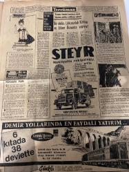 TERCÜMAN GAZETESİ - DOĞUM GÜNÜ HEDİYESİ (TURKISH NEWSPAPPER)  - 3 AĞUSTOS 1963 - SADECE ALTI  SAYFADIR -Kenan Esengin-Ahmet Kabaklı-Kerime Nadir-Dr Kamran Şenel-Reşit Açıkgöz-Murat Sertoğlu-Ekrem Bir Pekivan-Suna San-Dr Ward-Suat Kılıç-Gündüz-Coşkun-Şenol-Birol-Şeref-Oğün-Din adamları fitre ve zekâta muhtaç olmayacak-CHP li 4 lere 1 ay mehil verildi-Eğer Dr Ward ölürse intikamını alacağım-Sinema parası bulmak için hırsız oldular-Ölümle tehdit eden yedi kişiye meydan okuyor-Asi gençliği tanıyalım-Bir iddia uykusuzluk kanser ve erken bunama yapıyor-Demir yollarında en faydalı yatırım-12 imam-Müthiş Ivan-Koca Yusuf Avrupa ve Amerika güreşleri-Suya düşen hayal-Yörük Ali Efe-Düğünde Beşiktaşlı davetliler-F Bahçe bu akşam ilk maçı K Paşa ya karşı eksik bir kadro ile oynayacak-Stefano ya hayranlarının hediyesi-Beşiktaş ın yeni iddiaları-Beynelmilel voleybol turnuvası hazırlıkları