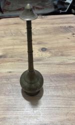 Antika El  İşlemeli Pirinç Büyük Boy Gülabdan (Kolonyalık) Boy 30 cm