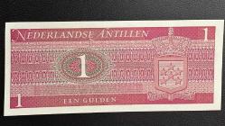 Hollanda Antilleri 1 Gulden 1970. Çil. Tedavül.