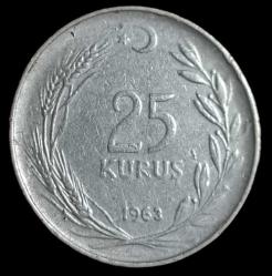 1963 25 Kuruş