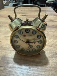 Antika Klasik Kurmalı Masa Saati - Retro Tasarım Çalışır durumda